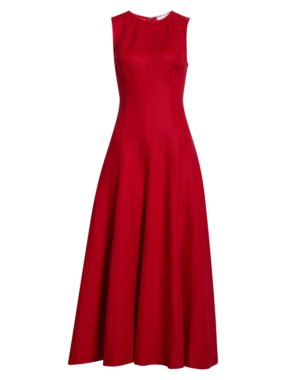 NEW, Reformation Cecila Sleeveless Linen Maxi Dress in lipstick Sz 4 #MD2602